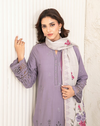 Designer Three Piece | Embroidered - Luxury Riyana | Premium Lawn