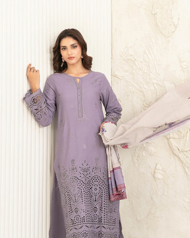Designer Three Piece | Embroidered - Luxury Riyana | Premium Lawn