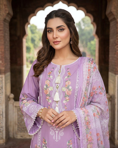 Marwa - Embroidered - Premium Winter Cotton