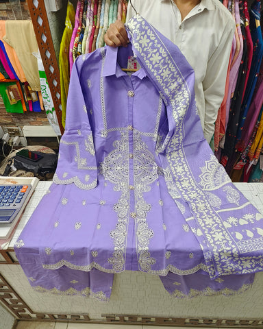 Zarmina - Embroidered - Premium Winter Cotton