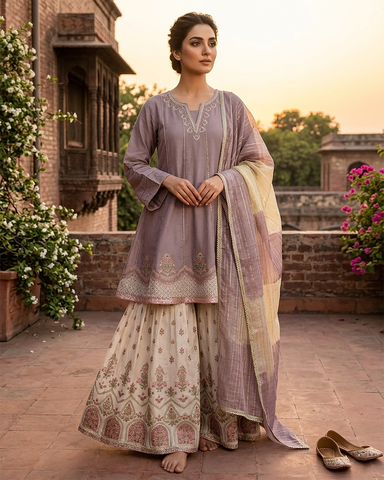 Designer Three Piece | Embroidered - Naqash-E-Zulekha | Premium Lawn