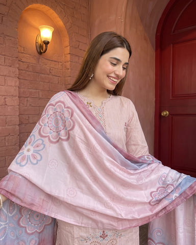 Nazik - Embroidered - Fancy Cotton Karandi