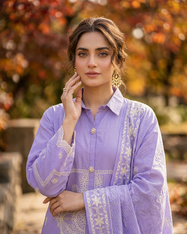 Zarmina - Embroidered - Premium Winter Cotton