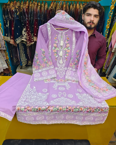Marwa - Embroidered - Premium Winter Cotton