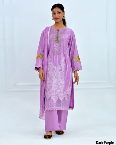 Designer Three Piece | Mah Para | Exquisite Luxury Lawn
