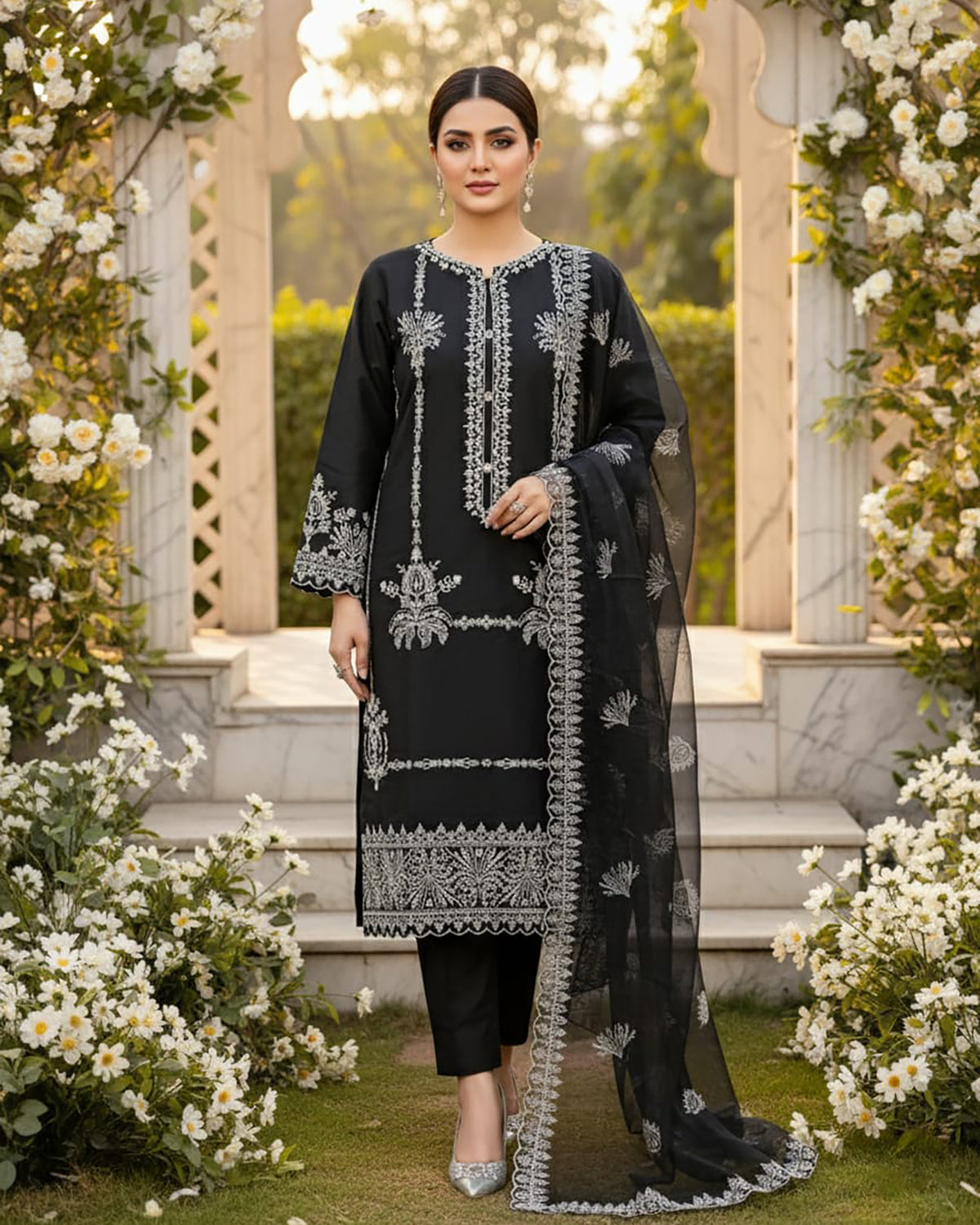 Designer Three Piece | Mahrosh | Premium Winter Cotton