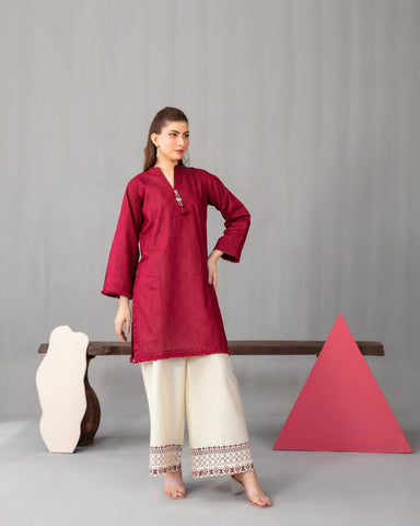 Designer Embellished Two Piece | Designer "Magenia" | Premium Lawn