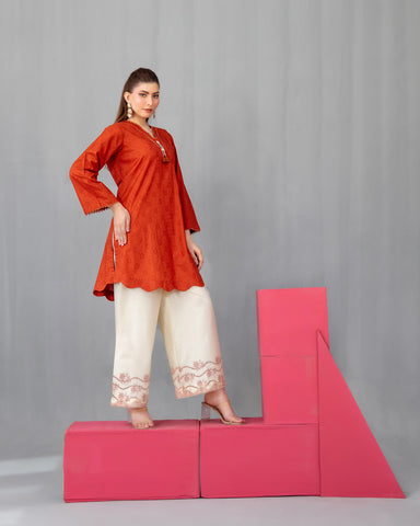 Designer Embellished Two Piece | Designer "Magenia" | Premium Lawn