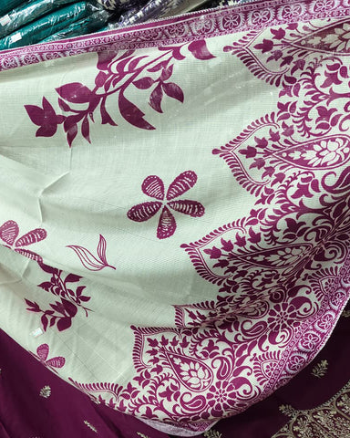 Designer Three Piece Frock | Embroidered - Anmol 2 | Premium Lawn Cotton