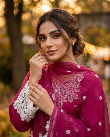Velora - Embroidered - Winter Cotton