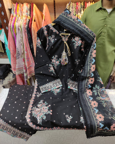 Designer Three Piece | Embroidered - Mahani | Premium Lawn