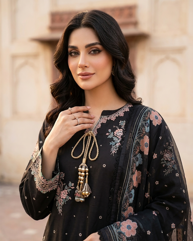 Designer Three Piece | Embroidered - Mahani | Premium Lawn