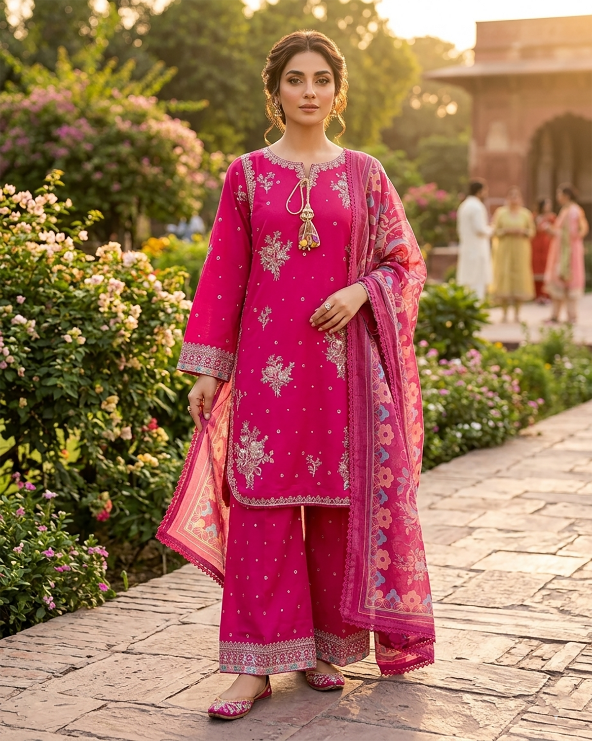 Designer Three Piece | Embroidered - Mahani | Premium Lawn