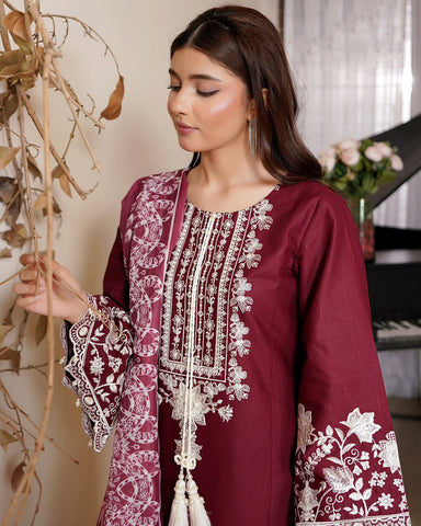 Sarmaya - Embroidered - Premium Corduroy Khaddar