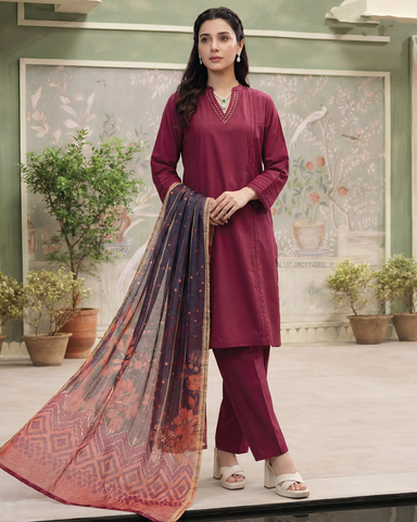Digital Three Piece | Designer "Isola"- Eid Special | Premium Cotton Lawn