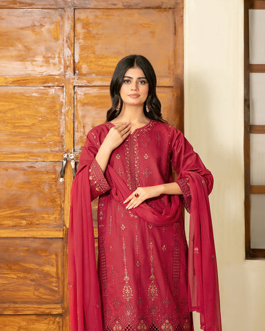 Three Piece Formals | Embroidered - Zarla - Eid Special | Premium Lawn