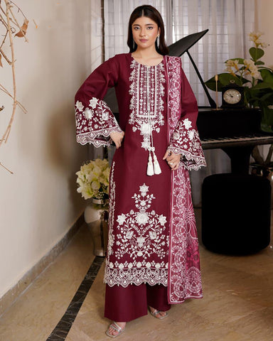 Sarmaya - Embroidered - Premium Corduroy Khaddar