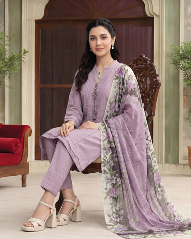 Digital Three Piece | Designer "Isola"- Eid Special | Premium Cotton Lawn