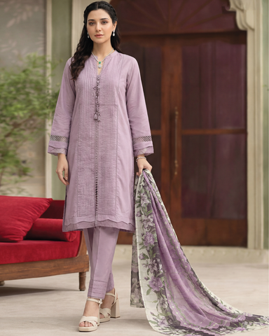 Digital Three Piece | Designer "Isola"- Eid Special | Premium Cotton Lawn