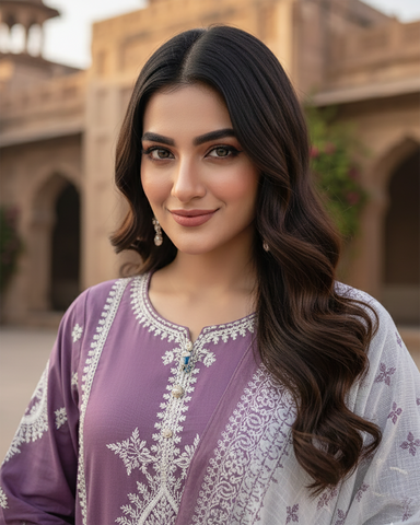 Three Piece Formals | Embroidered - Khumaar - Eid Special | Premium Cotton Lawn