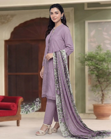Digital Three Piece | Designer "Isola"- Eid Special | Premium Cotton Lawn