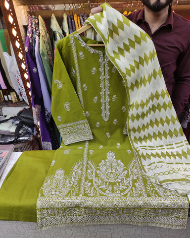 Designer Three Piece | Lyla Handwork - Eid Special | Summer Lawn