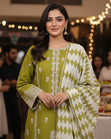 Designer Three Piece | Lyla Handwork - Eid Special | Summer Lawn