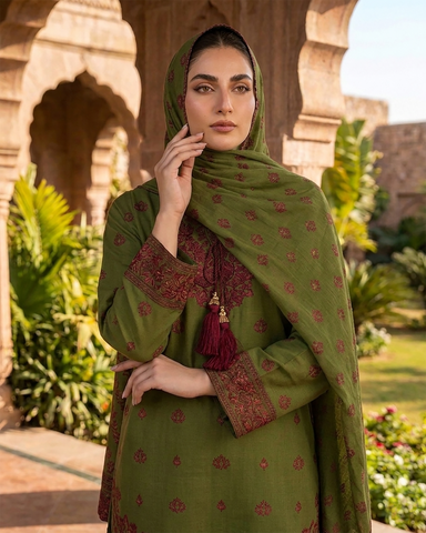 Designer Three Piece | Embroidered - Bint e Hawa | Premium Lawn