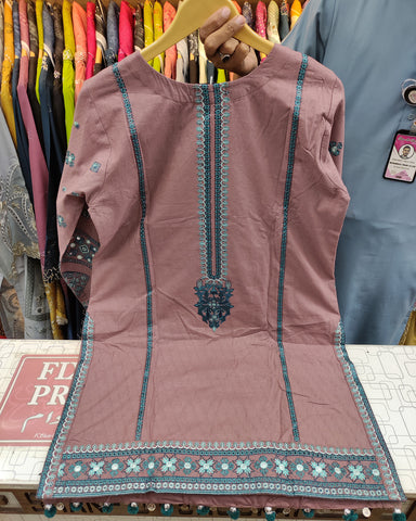 Designer Three Piece | Embroidered - Jannat | Premium Khaddar