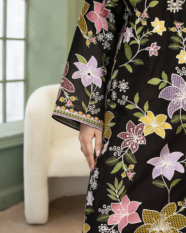 Designer Three Piece | Embroidered - Multi Chrome | Premium Lawn