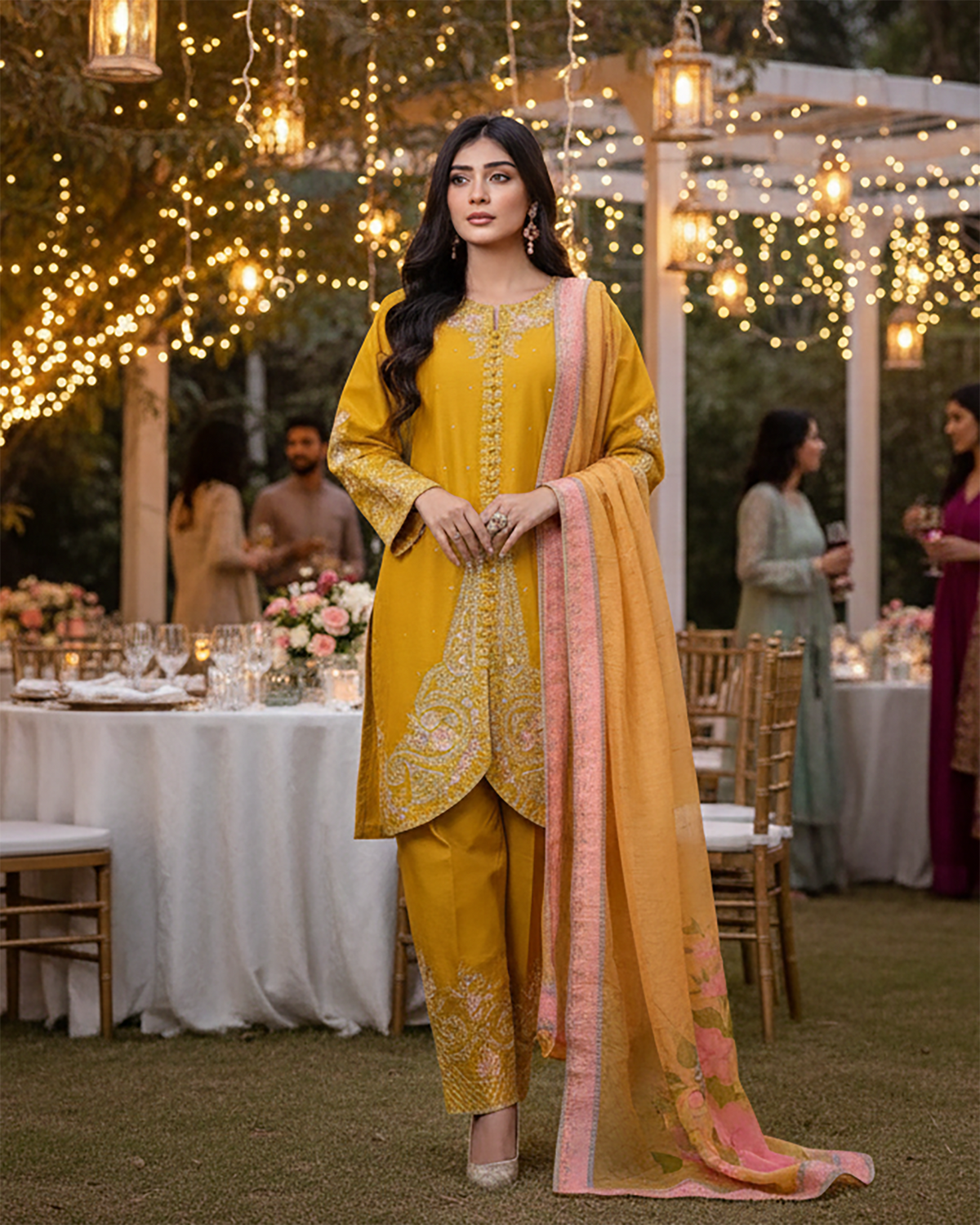 Three Piece Formals | Embroidered - Diva - Eid Special | Premium Cotton Lawn