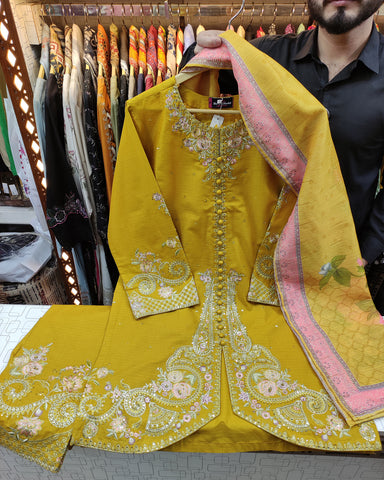 Three Piece Formals | Embroidered - Diva - Eid Special | Premium Cotton Lawn