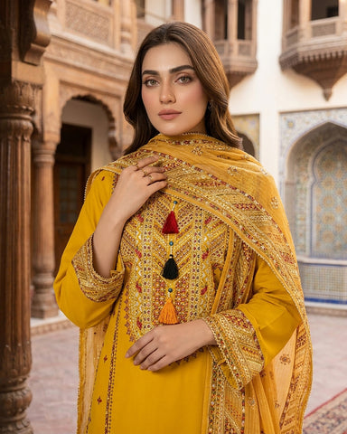 Maysaa - Embroidered - Premium Winter Cotton