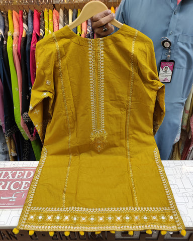 Designer Three Piece | Embroidered - Jannat | Premium Khaddar