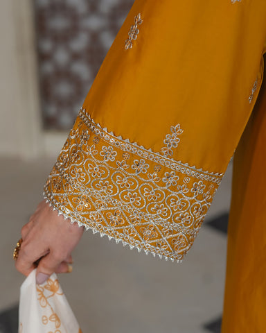 Designer Three Piece | Embroidered Handwork - Sakura | Summer Lawn