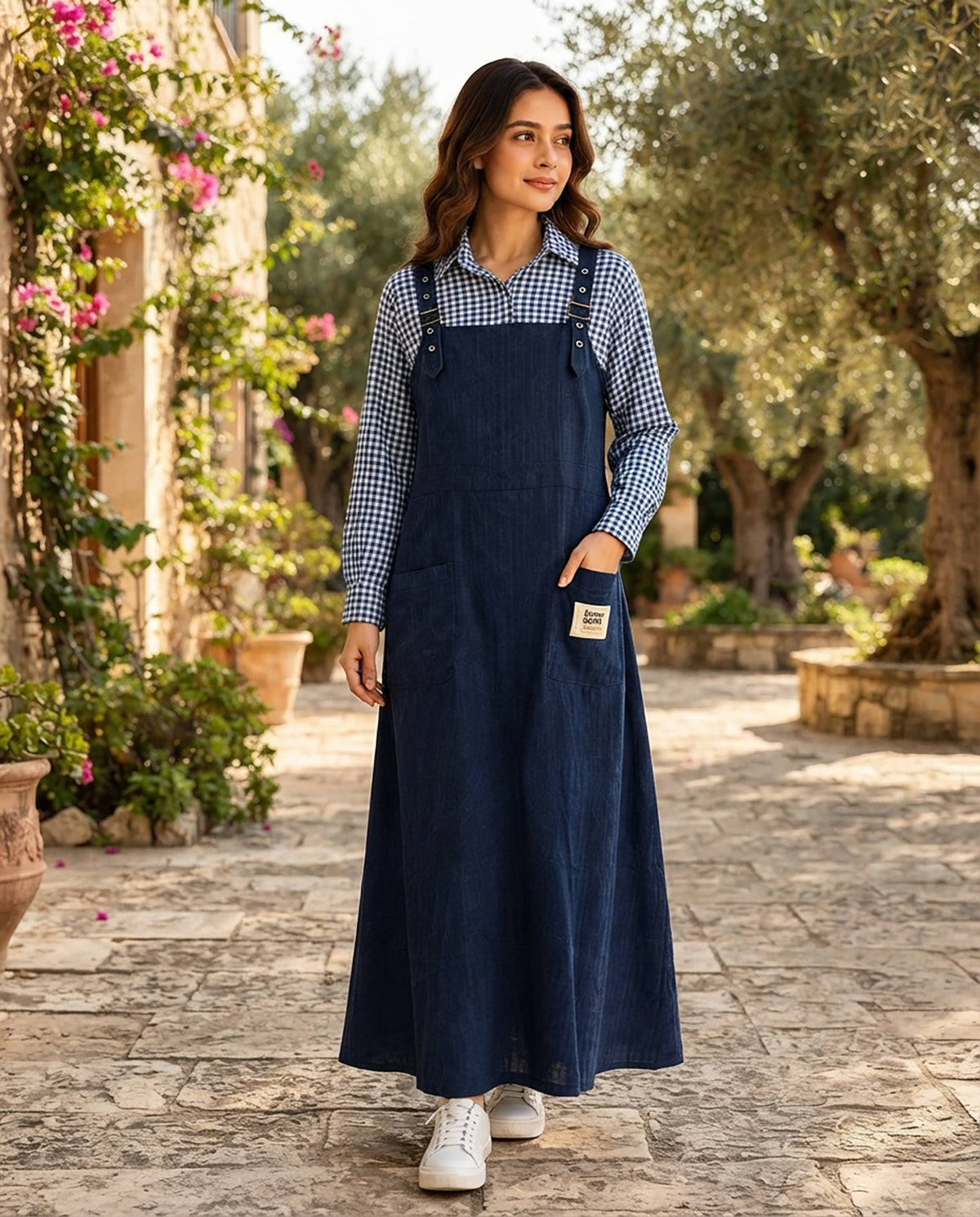 Pinafore - Casual -  Premium Blended Cotton