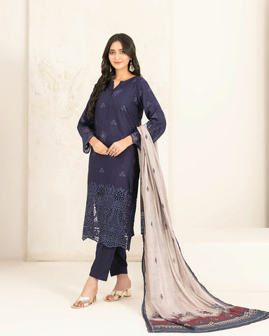 Designer Three Piece | Embroidered - Luxury Riyana | Premium Lawn