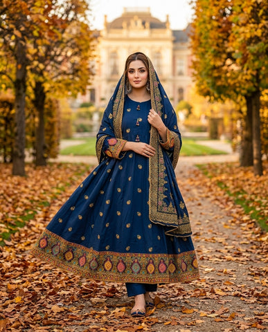 Dur E Nayyab - Embroidered - Premium Winter Cotton