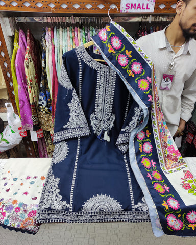 Sohni Kuri - Embroidered - Premium Dhanak