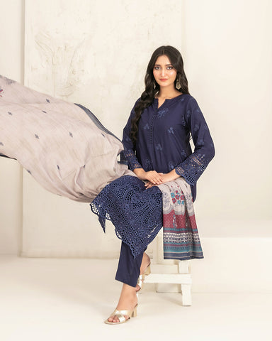 Designer Three Piece | Embroidered - Luxury Riyana | Premium Lawn