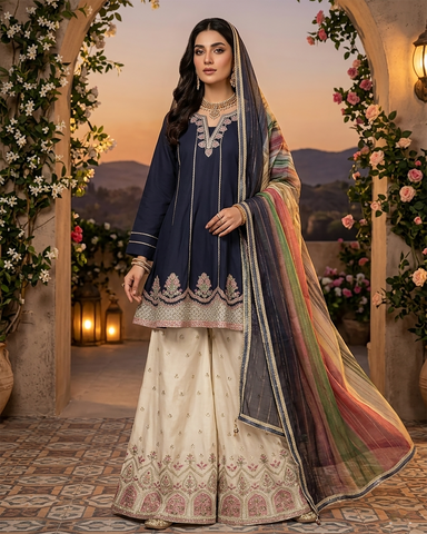 Designer Three Piece | Embroidered - Naqash-E-Zulekha | Premium Lawn