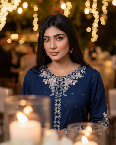 Three Piece Formals | Embroidered - Diva - Eid Special | Premium Cotton Lawn