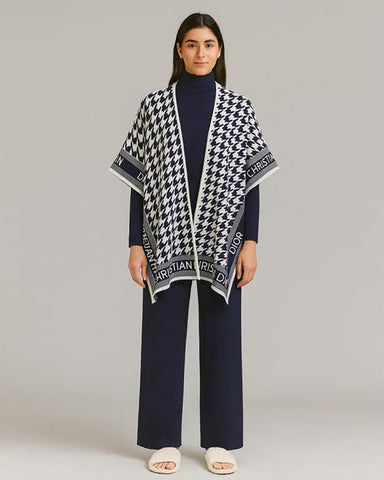 Western Cape Shawl Co-ord Set | Designer "Dior" | Imported Wool