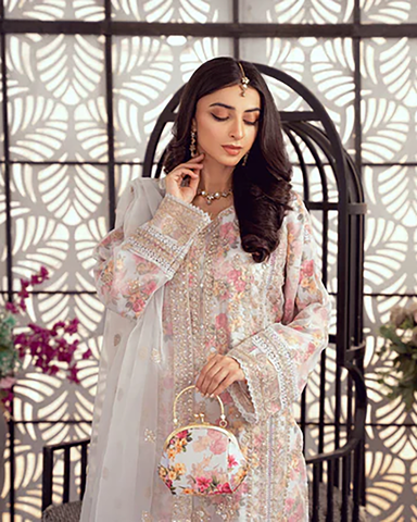 Three Piece Formals | Festive Embroidered - Seraphina | Premium Organza