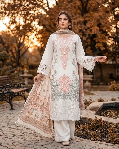 Velora - Embroidered - Winter Cotton