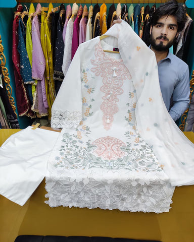 Velora - Embroidered - Winter Cotton