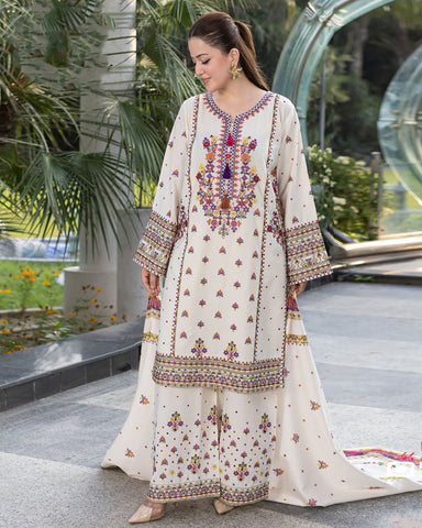 Sohni Heer - Embroidered - Premium Dhanak