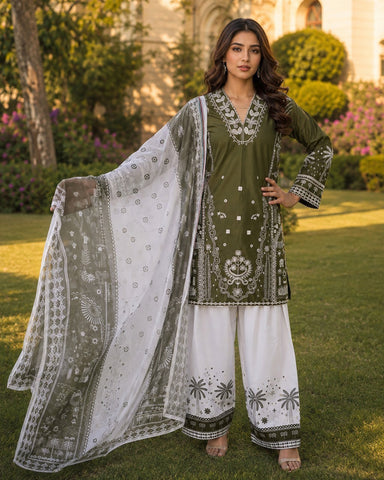 Malika-E-Sarma - Embroidered - Premium Winter Cotton