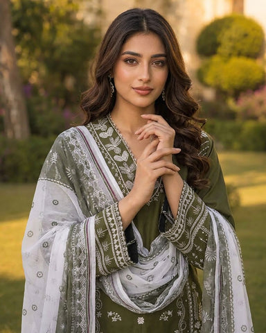 Malika-E-Sarma - Embroidered - Premium Winter Cotton