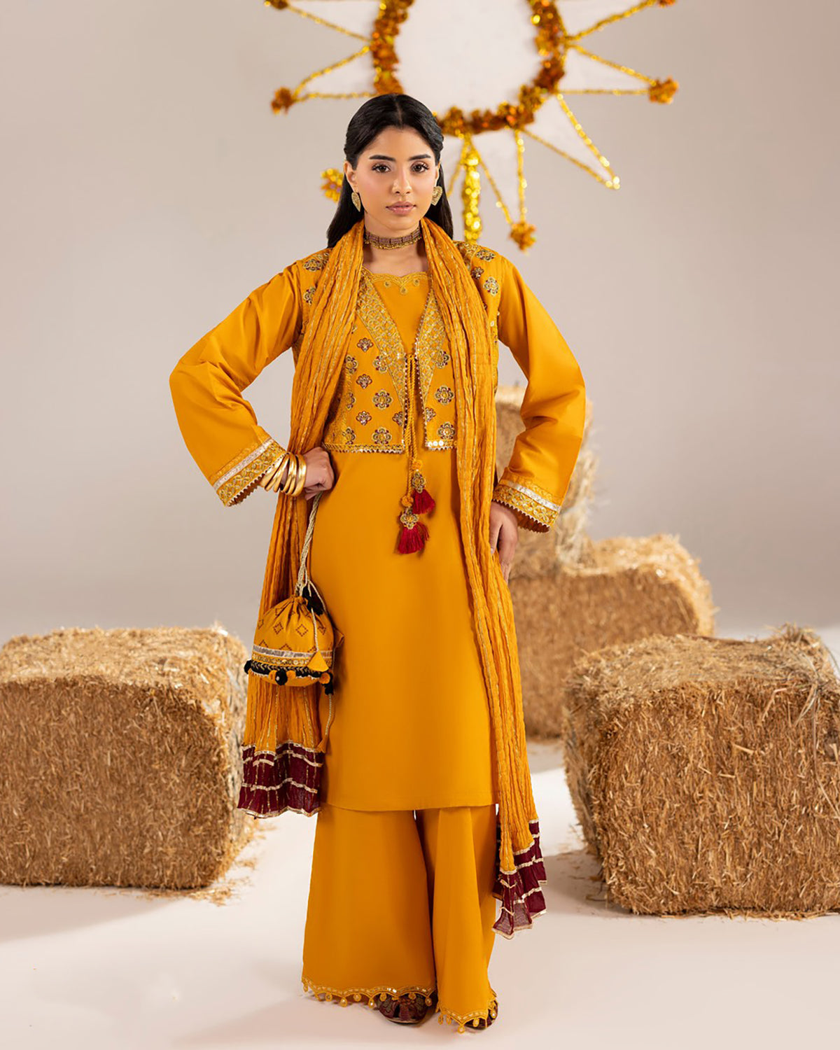 Three Piece Formals | Embroidered - Phulkaari - Eid Special | Premium Lawn